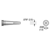 Plato MS-3250 Long Screwdriver Soldering Tip, Alternate for Weller LTL, .079"