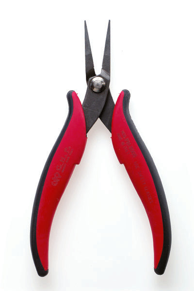 HAKKO PN-2005 Pointed Long Nose Pliers with Serrated Jaws, 32mm Long Jaw
