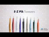 Aven 18049EZ Style 2A-SA E-Z Pick Stainless Steel Anti-Magnetic Black Tweezers video