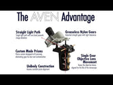 Aven 26800B-369 SPZ-50 Stereo Zoom Binocular Microscope On Stand Dabs & Integrated LED Ring Light video