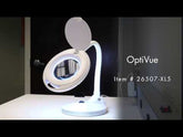 Aven 26507-XL5 OptiVue 5-Diopter LED Magnification Desk Lamp video