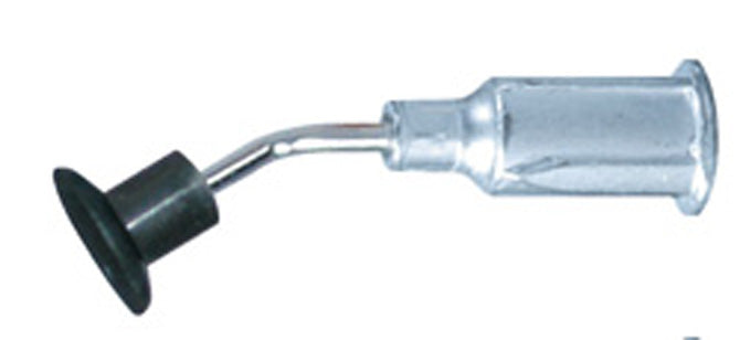 Excelta PVB-CB-14 Black Buna-N Static Safe Tip Bent, 1/4"