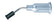 Excelta PVB-CB-332 Three Star Black Buna-N Static Safe Tip Bent, 3/32"