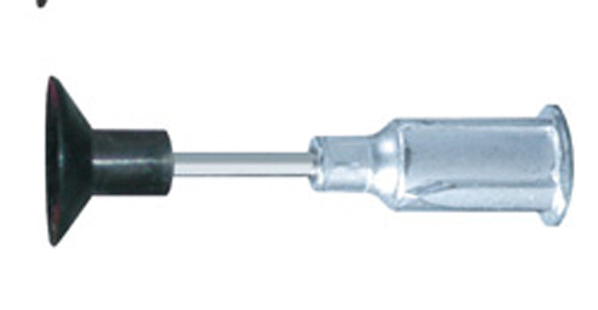 Excelta PVS-CB-38 ESD-Safe Straight Black Buna-N Vacuum Pickup Tip, 3/8"
