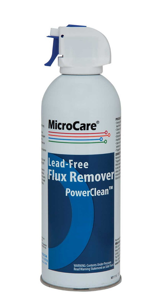 MicroCare PW210A PowerClean Lead Free Flux Remover, 10.5 oz Aerosol