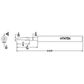 Hexacon HT475X Turned-Down Semi-Chisel Soldering Tip, 3/8"
