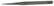 Excelta SS-S-SE Stainless Steel Tweezer with Long Fine Point Tip, 5.5"