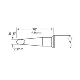 Metcal SSC-739A SSC 700 Series Hoof Drag Cartridge Soldering Tip for SP200 Iron, 2.30mm