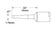 Metcal SSC-742A SSC 700 Series 60° Long Reach Chisel Cartridge Solder Tip, 3.00mm