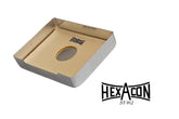 Hexacon ST-912 Metal Tray & Sponge with Hole, 3-1/2" x 4-1/2"