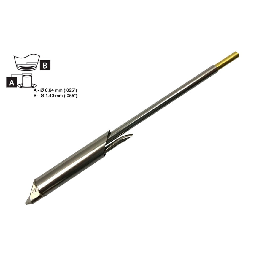 Metcal STDC-102 STDC 700 Series Standard Cartridge Desoldering Tip, .025"