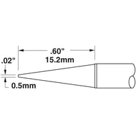 Metcal STTC-043 STTC 600 Series Sharp Conical Cartridge Solder Tip for MX Series Systems