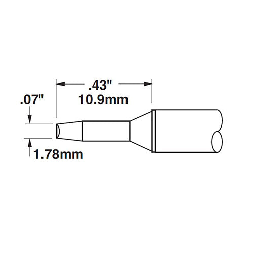 Metcal STTC-104 Series STTC Chisel Soldering Cartridge