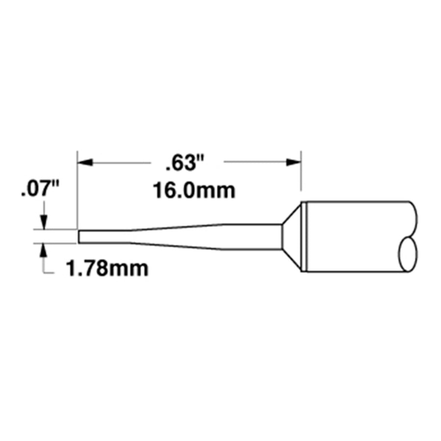 Metcal STTC-842 Special Build Long Reach Chisel Solder Tip Cartridge