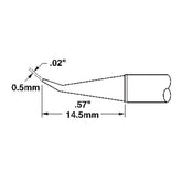 Metcal STTC-844 STTC 800 Series 30° Bent Sharp Conical Tip Solder Cartridge