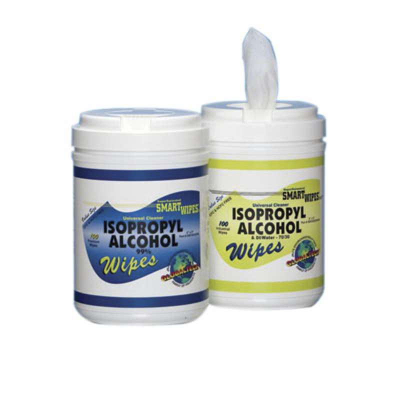 JNJ SW10052IPA/DI Globaltech Presaturated Alcohol Wiper 100/Tub