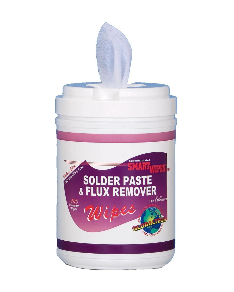 JNJ SW100PFR Solder Paste & Flux Remover, 100/Wipes