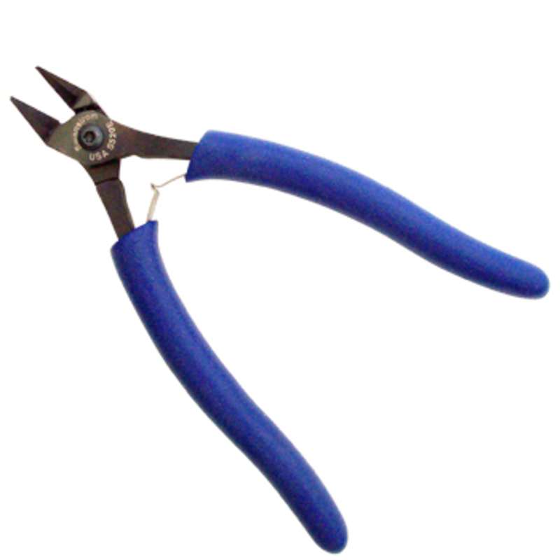 Swanstrom S521 ESD-Safe Slim Tapered Head Super Flush Cutter with Cushion Grip Handle, 5-13/16"