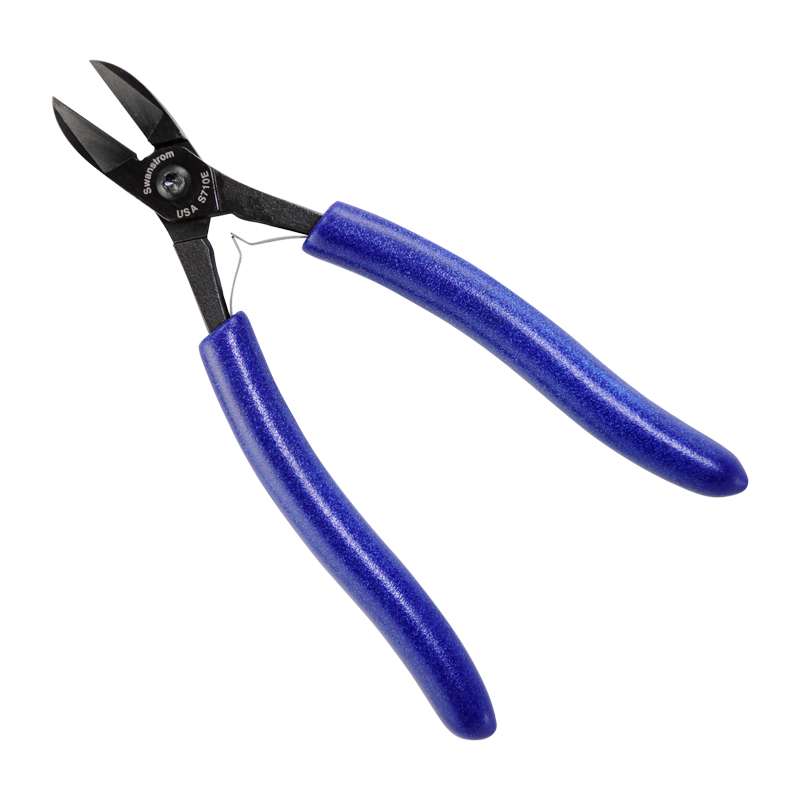 Swanstrom S710E ESD-Safe Oval Head Edge Semi-Flush Cutter with Cushion Grip Handle, 7-3/4"