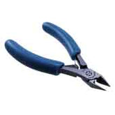 Swanstrom 515 ESD-Safe Tapered Head Flush Cutter with Cushion Grip Handles, 5-13/16"