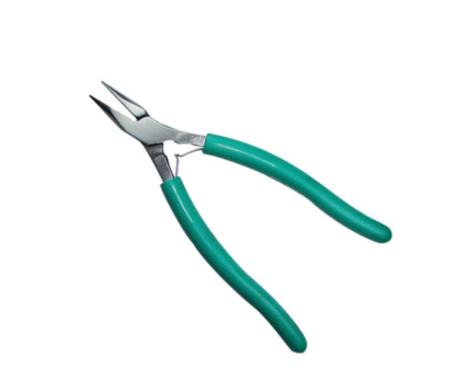 Swanstrom ELX54G ESD-Safe Thin Head Long Nose Plier with Smooth Jaw & Erogonomic Handle, 5.25"