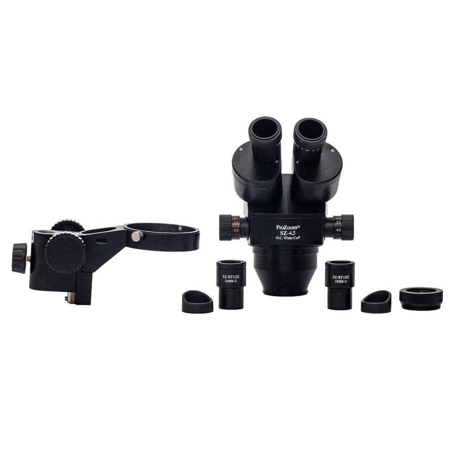 O.C White SZ-4.5KIT ProZoom 4.5 Binocular Kit with Microscope Body, 10x Eyepieces, 0.5x Auxillary Lens & Focusing Arm