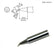HAKKO T18-BR02 30° Bent Conical Solder Tip for FX-8801 Iron, 0.20mm