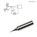 HAKKO T18-C05 Beveled Solder Tip For FX-8801 Iron, 0.50MM