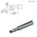 HAKKO T18-C4 T18 Series 45° Beveled Solder Tip for FX-8801 Iron, 4.00mm