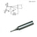 Hakko T18-CF1 60° Face Tinned Bevel Soldering Tip, 1.0mm