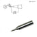 Hakko T18-SB T18 Series Conical Solder Tip For FX-8801 Iron, 0.20MM