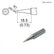 Hakko T19-B2 Conical Soldering Tip for FX-8805 & FX-601, 1.0mm