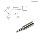 HAKKO T19-C3 Beveled Conical Solder Tip For FX601 Iron