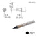 Hakko T31B-02D16 Semi Chisel Soldering Tip, 400° C/750° F for FX-1001, 1.6mm x 7.8mm