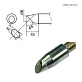 Hakko T33-BC6 45° Bevel Soldering Tip for FX-8002, 6mm x 13mm