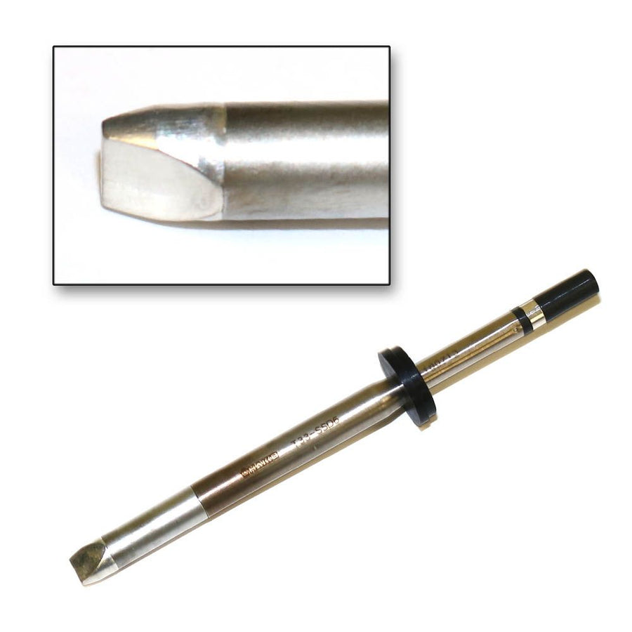 HAKKO T33-SSD6 Semi Chisel Slim Soldering Tip for FX-8002/FX-8003, 6mm x 3.5mm