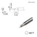 HAKKO T35-03D06 T35 Series Micro-Chisel Tip, 0.6 x 5.2mm, 660°F for FX-1002
