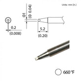 HAKKO T35-03D1 Micro Chisel Solder Tip