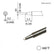 HAKKO T35-03D1 Micro Chisel Solder Tip