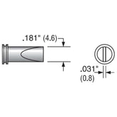 Plato MS-3600 MS Series Soldering Tip, Crosses to Weller LTD, .125" x .031"