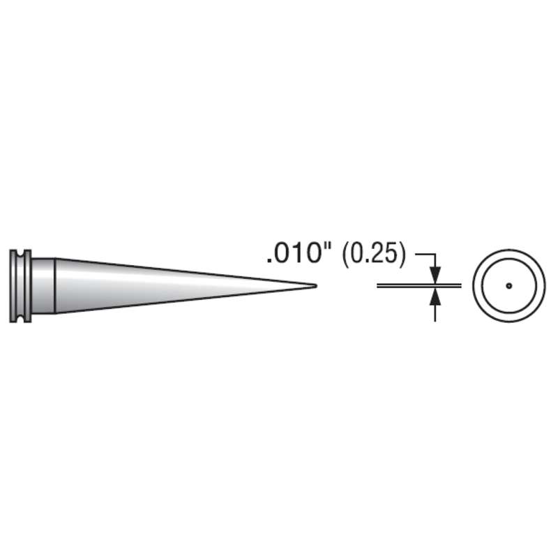 Plato MS-4110 Conical Soldering Tip, Alternate for Weller LT1L, .010"