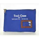 Technimark WCZTP-TECHNIMARK Windowed Canvas Zippered Tool Bag, Blue w/White Logo