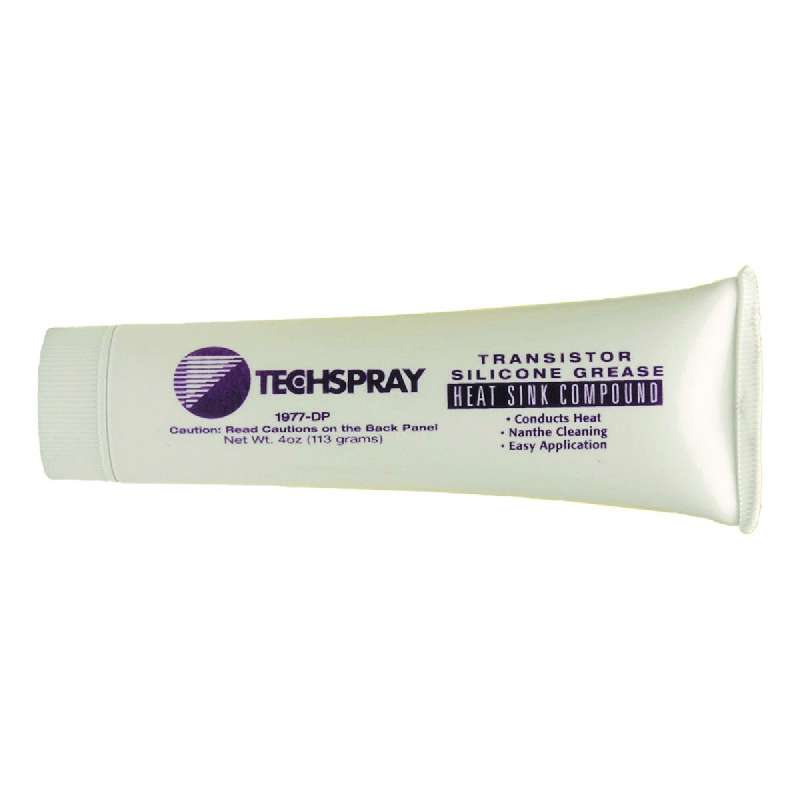 Techspray 1977-DP Transistor Silicone Heat Sink Grease, 4 oz Tube