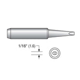Plato HS-2751 HS Series Chisel Soldering Tip, Alternate for Hakko 900M-T-1.6D, .063"