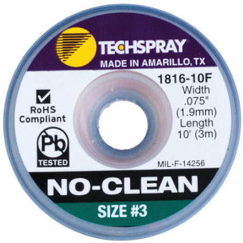 Techspray 1816-10F No-Clean Desoldering Braid