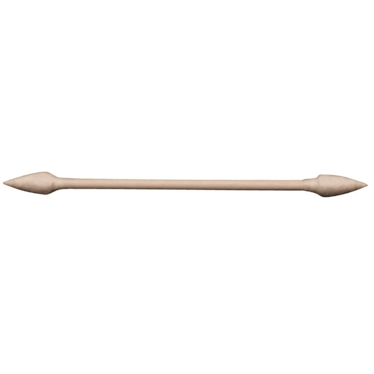 Techspray 2313-30 TechSwabs Double-Ended Pointed Cotton Swab with Paper Handle