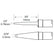 Metcal TFP-BLP2 Precision Blade Tweezer Cartridge Solder Tips for MFR-HPT, .08"