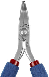 Tronex 752 60° Bent Nose Smooth Jaw Pliers with Sturdy Tips