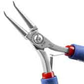 Tronex P756 Bent Rounded Nose Pliers with 50° Angled Long Smooth Jaw