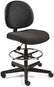 Bevco 4507HC-GRYF Ergonomic, Pneumatic Chair Chrome Footring, Hard Floor Caster Gray Fabric 24-34 Height Adjustment